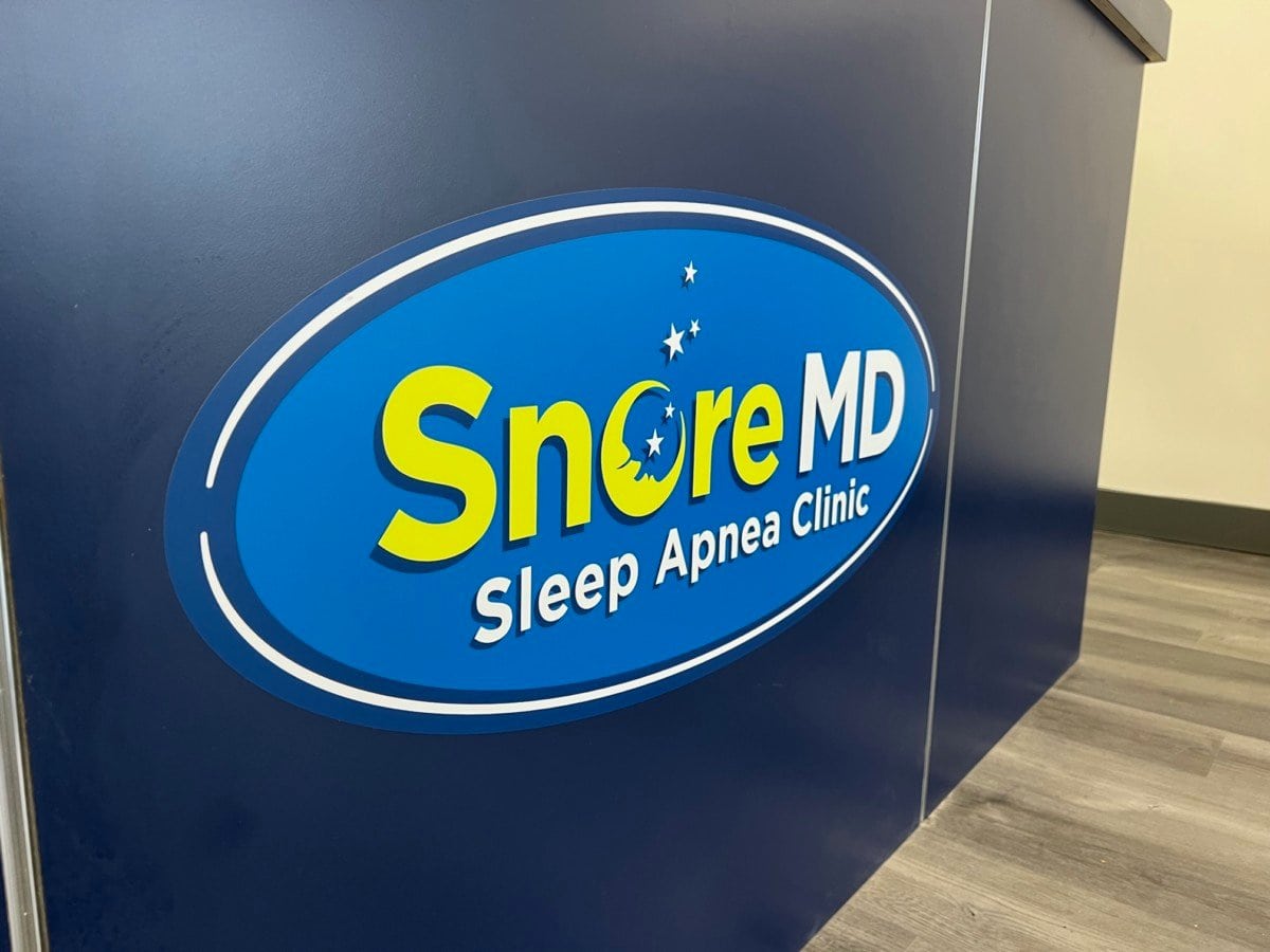 snore md victoria fairfield sign