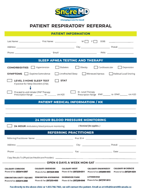 Screenshot Alberta Referral Forms