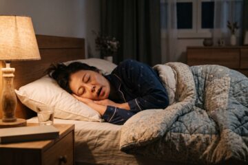 woman wife snoring sleep apnea test testing